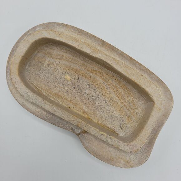 Hippo Carved Soapstone Trinket Box 5" Long - Picture 10 of 15